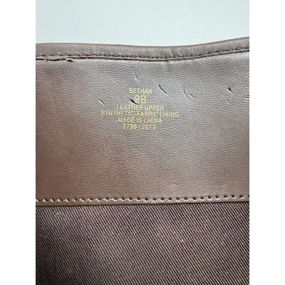 Ralph Lauren Bethan Brown Suede Leather Knee High Stiletto Riding Boots Size 9B - Picture 13 of 13